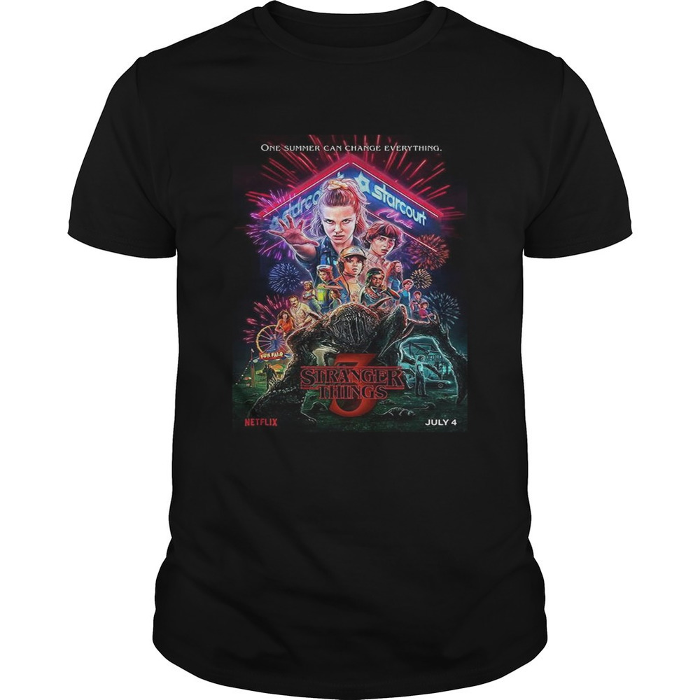 Stranger Things 3 Poster Women Tshirt
